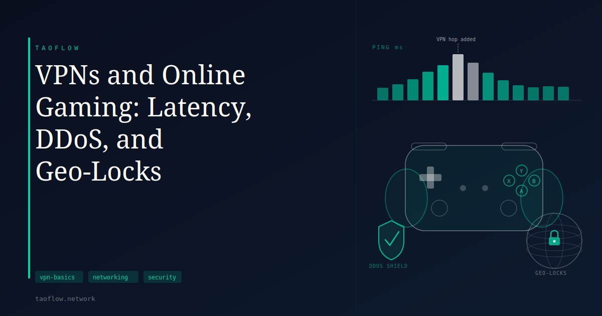 VPNs and Online Gaming: Latency, DDoS, and Geo-Locks
